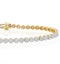 3ct Cluster Lab Diamond Tennis Bracelet H/Si Set in 9K Yellow Gold - image 3
