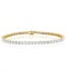 8ct Lab Diamond Tennis Bracelet Claw Set in 9K Yellow Gold - image 1