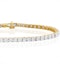 8ct Lab Diamond Tennis Bracelet Claw Set in 9K Yellow Gold - image 3