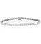 10ct Lab Diamond Tennis Bracelet Claw Set in 9K White Gold - image 1