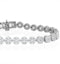 5ct Cluster Lab Diamond Tennis Bracelet H/Si Set in 18K White Gold - image 3