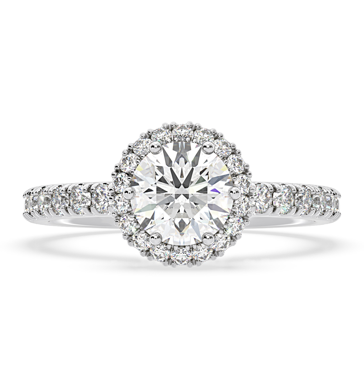 Alessandra Diamond Halo Engagement Rings | The Diamond Store