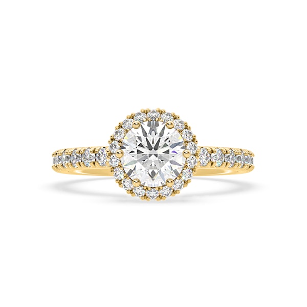 Alessandra Lab Diamond Engagement Ring 18K Gold 2.10CT F/VS1 - Image 3