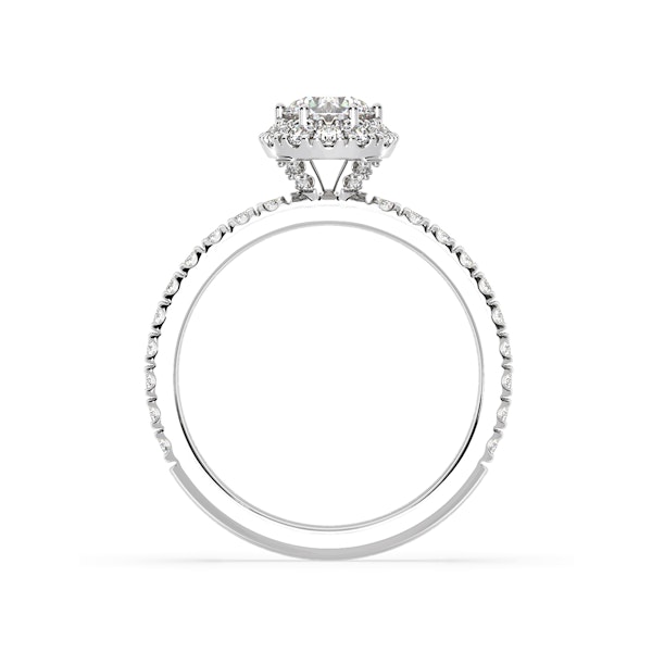 Alessandra Diamond Engagement Ring 18KW Gold 1.10CT G/VS1 - Image 4