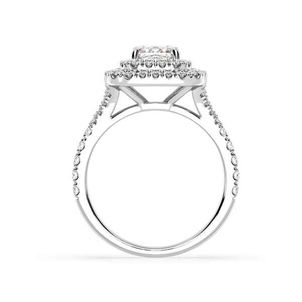 Anastasia Lab Diamond Halo Engagement Ring in Platinum 2.15ct F/VS1 - Image 4
