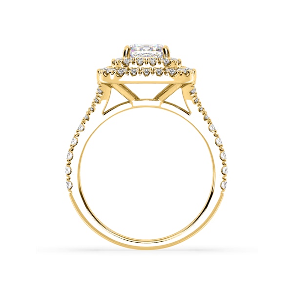Anastasia GIA Diamond Halo Engagement Ring in 18K Gold 1.70ct G/VS1 - Image 4