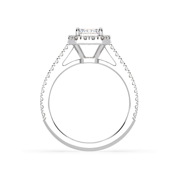 Annabelle GIA Diamond Halo Engagement Ring 18K White Gold 1.65ct G/VS2 - Image 4