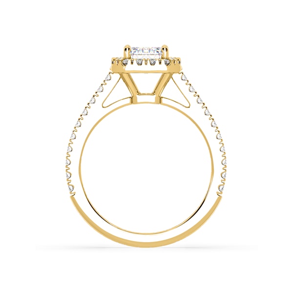 Annabelle Lab Diamond Halo Engagement Ring in 18K Gold 1.65ct F/VS1 - Image 4