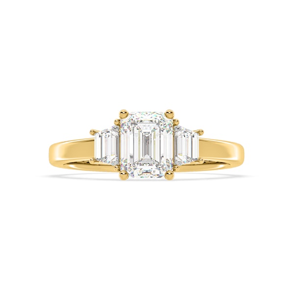 Erika Lab Diamond 1.70ct Emerald Cut Ring in 18K Yellow Gold F/VS1 - Image 1