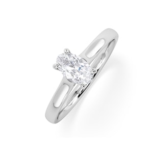 Amora Oval 0.50ct Lab Diamond Engagement Ring F/VS1 Set in 18K White Gold