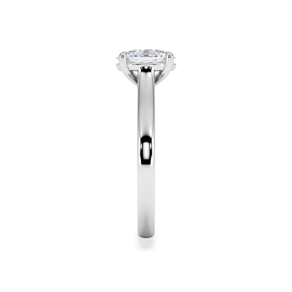 Amora Oval 1.00ct Lab Diamond Engagement Ring F/VS1 Set in Platinum - Image 4