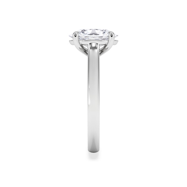 Amora Oval 2.00ct Lab Diamond Engagement Ring F/VS1 Set in 18K White Gold - Image 4