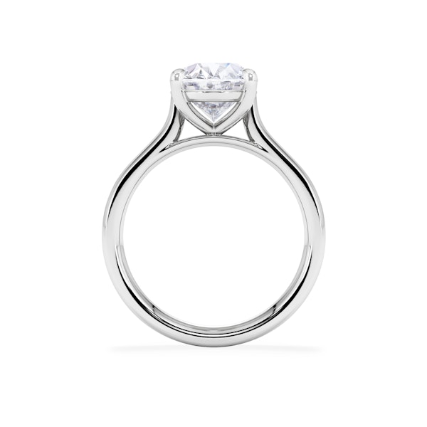 Amora Oval 3.00ct Lab Diamond Engagement Ring G/VS1 Set in 18K White Gold - Image 3