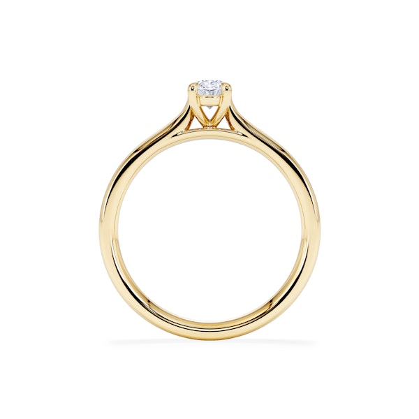 Amora Oval 0.50ct Lab Diamond Engagement Ring F/VS1 Set in 18K Gold - Image 3