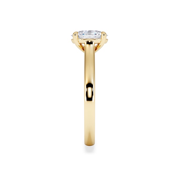 Amora Oval 1.00ct Lab Diamond Engagement Ring F/VS1 Set in 18K Gold - Image 4
