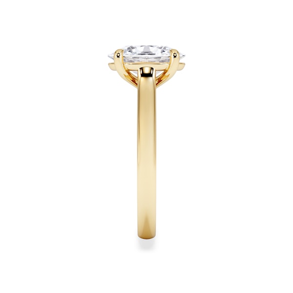 Amora Oval 2.00ct Lab Diamond Engagement Ring F/VS1 Set in 18K Gold - Image 4
