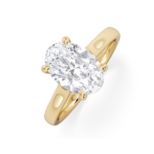Amora Oval 2.00ct Lab Diamond Engagement Ring F/VS1 Set in 18K Gold