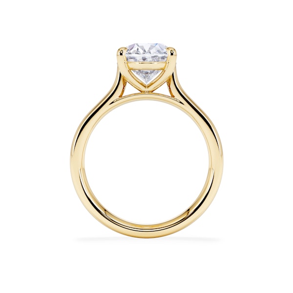 Amora Oval 3.00ct Lab Diamond Engagement Ring G/VS1 Set in 18K Gold - Image 3