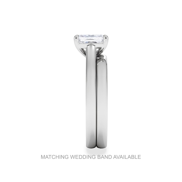 Amora Radiant 0.50ct Diamond Engagement Ring G/VS1 Set in 18K White Gold - Image 7