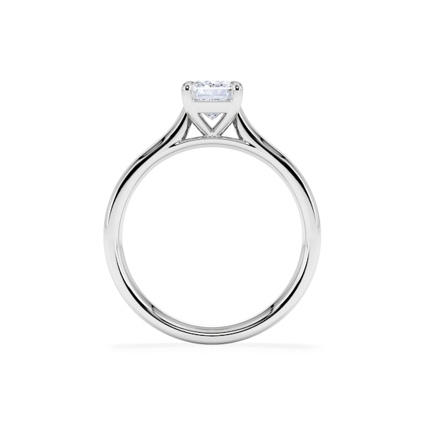 Amora Radiant 1.00ct Lab Diamond Engagement Ring F/VS1 Set in 18K White Gold - Image 3