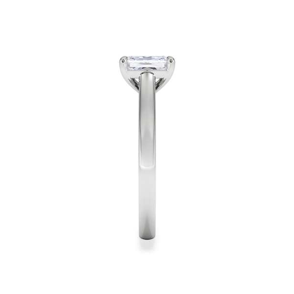 Amora Radiant 1.00ct Lab Diamond Engagement Ring F/VS1 Set in 18K White Gold - Image 4