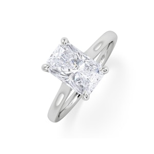 Amora Radiant 2.00ct Lab Diamond Engagement Ring F/VS1 Set in 18K White Gold