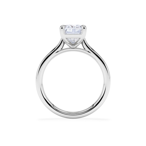 Amora Radiant 3.00ct Lab Diamond Engagement Ring G/VS1 Set in 18K White Gold - Image 3