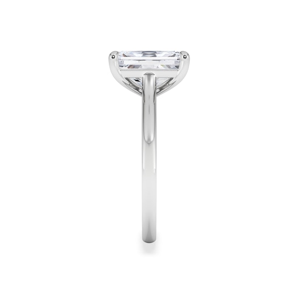 Amora Radiant 3.00ct Lab Diamond Engagement Ring G/VS1 Set in 18K White Gold - Image 4