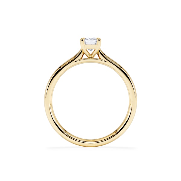 Amora Radiant 0.50ct Lab Diamond Engagement Ring F/VS1 Set in 18K Gold - Image 3