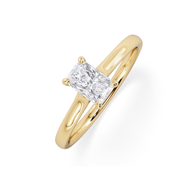 Amora Radiant 0.50ct Lab Diamond Engagement Ring F/VS1 Set in 18K Gold - Image 1