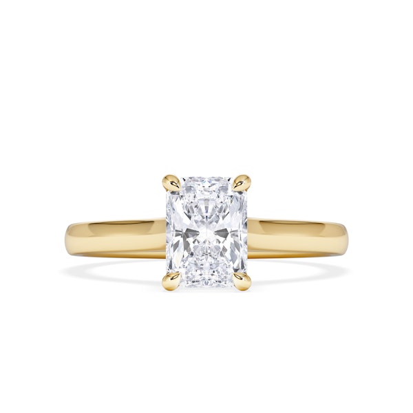 Amora Radiant 1.00ct Lab Diamond Engagement Ring F/VS1 Set in 18K Gold - Image 5