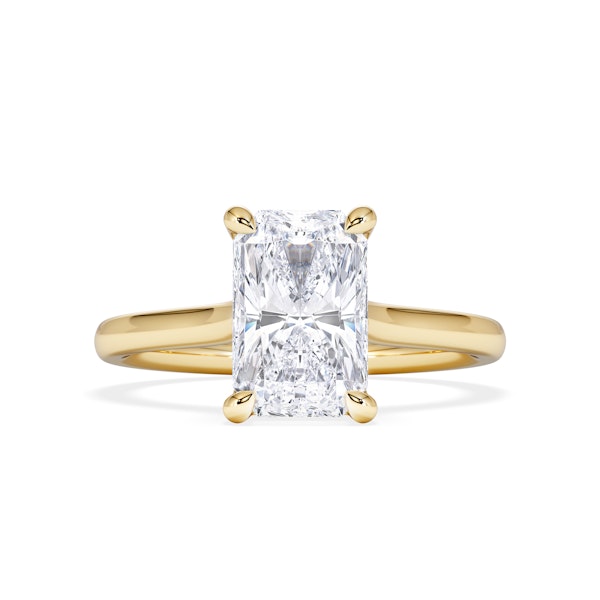 Amora Radiant 2.00ct Lab Diamond Engagement Ring F/VS1 Set in 18K Gold - Image 5