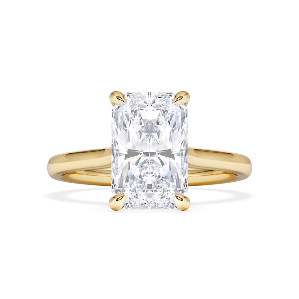 Amora Radiant 3.00ct Lab Diamond Engagement Ring G/VS1 Set in 18K Gold - Image 5