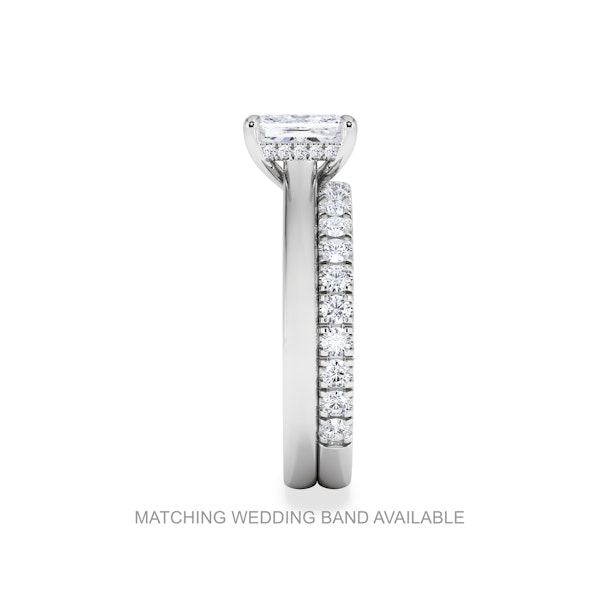 Amora Radiant 1.00ct Hidden Halo Diamond Engagement Ring G/VS1 Set in 18K White Gold - Image 7