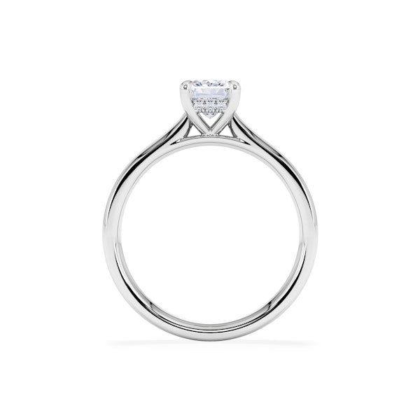 Amora Radiant 1.00ct Hidden Halo Diamond Engagement Ring G/VS1 Set in 18K White Gold - Image 3