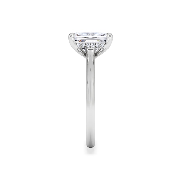 Amora Radiant 2.00ct Hidden Halo Lab Diamond Engagement Ring F/VS1 Set in Platinum - Image 4