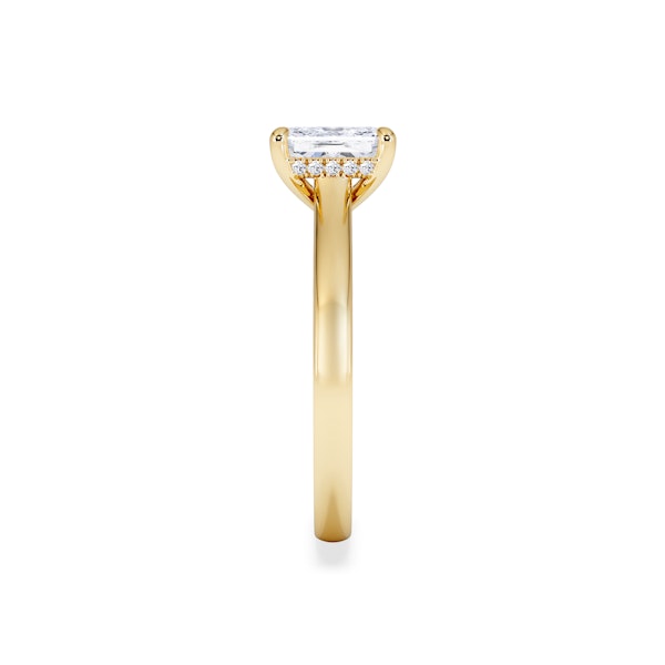 Amora Radiant 1.00ct Hidden Halo Diamond Engagement Ring G/VS1 Set in 18K Gold - Image 4