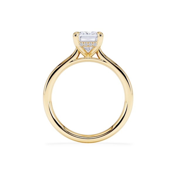 Amora Radiant 2.00ct Hidden Halo Lab Diamond Engagement Ring F/VS1 Set in 18K Gold - Image 3