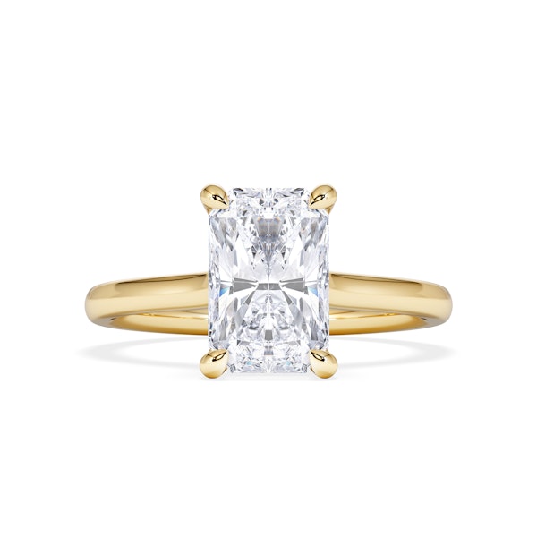 Amora Radiant 2.00ct Hidden Halo Lab Diamond Engagement Ring F/VS1 Set in 18K Gold - Image 5
