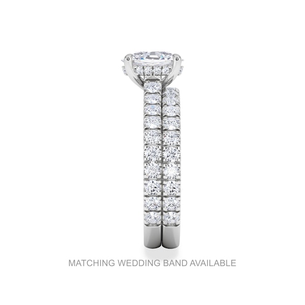 Amora 0.50ct Lab Diamond Set Ring Set in Platinum - Image 7