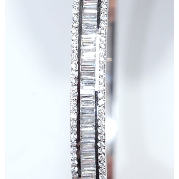18K White Gold Diamond Bangle 2.00ct H/Si - Image 4