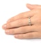 Emerald 0.70ct And G/VS Diamond 18KW Gold Eternity Ring  HG36-322GXUY - image 3