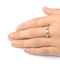 Emerald 1.10ct And G/VS Diamond 18KW Gold Eternity Ring  HG36-422GXUY - image 3