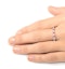 Ruby 0.80ct H/SI Diamond Platinum Eternity Ring Item HG36-322TJUS - image 3