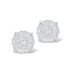Grande Diamond Earrings 1.06ct H/Si in 18K Gold - P3470