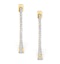 Diamond Hoop Earrings 0.54ct H/Si in 18K Gold - P3486 - image 2