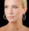 Diamond Hoop Earrings 2ct H/Si in 18K White Gold - P3487Y - image 3