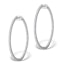 Diamond Hoop Earrings 2ct H/Si in 18K White Gold - P3487Y - image 1
