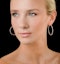 Diamond Hoop Earrings 1.50ct H/Si in 18K White Gold - P3488Y - image 3