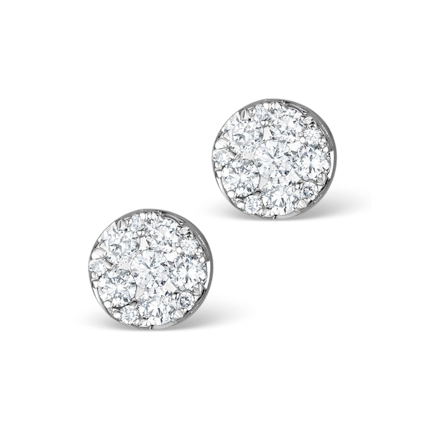 Athena Diamond Drop Earrings Multi Wear 1ct in 18K White Gold - P3492 - Image 2